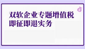 双软即征即退税收优惠政策介绍